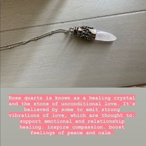 Rose Quartz Pendant